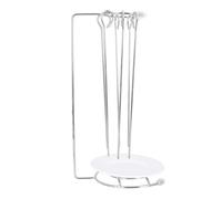 Acier Inoxydable Support Suspendu pour Barbecue, Plateau Anti-goutte | Argenté, Accessoire de Cuisson pour Brochettes, Usage Extérieur, Fournitures pour Grill, Format Robuste