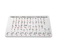 Acier Inoxydable Tableau Braille Apprentissage Tactile | Points en Relief Précis Espacés, Format Portable Adapté aux Enseignants et Centres Spécialisés, Usage en t Tutorat