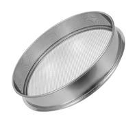 Acier Inoxydable Tamis à Terre, Trou 4mm, Rond | Tamisage Manuel, Maillage Uniforme, pour Gravier Fin et Substrat Jeune, Jardinage Domestique