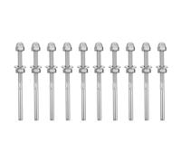 Acier Inoxydable Tendeur de Câble 10 Pièces Serti | Filetage Simple, Pose Rapide, Usage Extérieur, Finition Argenté, pour Projet DIY de Rampe et Câbles