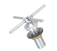 Acier Inoxydable Tête de Rince-tasses 1 Pouce Automatique | Pression D’eau 2 Mégapascals, Installation Simple, Usage la Cuisine Évier, Finition Argenté, pour Bouteilles et Tasse