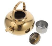 Acier Inoxydable Théière Isotherme 1,8 L pour Eau et Café | Finition Or, Usage Restaurant et Hôtel, Extérieur Soigné, sans Doublure en Verre, Format Pratique