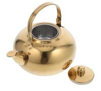 Acier Inoxydable Théière Isotherme 1,8 L pour Thé et Boissons | Finition Dorée, Usage Maison ou Bureau, Structure Solide et Sûre, sans Doublure en Verre, Bel Aspect