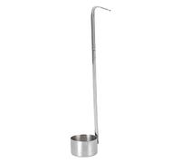 Acier inoxydable Vin Dipper 125ML Vin Louche avec Crochet Fond Plat pour Mess Verser Mesure Vin Bière Huile Sauce en Cuisine Dégustation (304 cornichons de vin 50 ml)