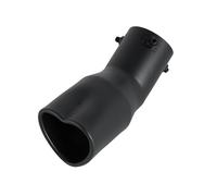 Acier Inoxydable Voiture Silencieux Queue 1 Embout D'échappement En Acier Inoxydable Noir Forme De Cœur Accessoire Voiture Stylé(Black-2)