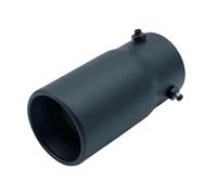 Acier Inoxydable Voiture Silencieux Queue Embout De Pot D'échappement En Fibre Carbone Pour Voiture Silencieux Épais Universel 70Mm Inox Extérieur(Black round330)