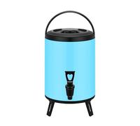 Acier inoxydabledistributeur de boissonavec robinet, 10-12Heureschaud et froidlsolation thermique distributeur d'eau, 6L/8L/10L/12LThé, café et soupe au lait, (Bleu, 12L)