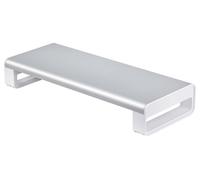 Acier Moniteur Contremarche Support, Argent/Blanc - 1MFSW-MONITOR-RISER