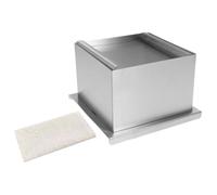 Acier Moule DIY Cuisine Inoxydable et Presse à Tofu | Surface Lisse, Robuste et Réutilisable, Tissu Inclus, pour Tofu et Bean Curd, Usage Domestique