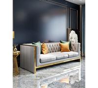 Acier noble Coussin Tissu Canapé 321 places Canapé Garniture Set Italienne