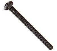 Acier Pan Head machine à vis, finition Noir Oxyde, conforme à la American Society of Mechanical Engineers B18.6.3, # 3 Phillips Drive, 1/10,2 cm -20 Filetage Taille, 7,6 cm de long, Entièrement filetée, l'importation (lot de 25)