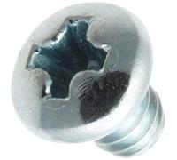 Acier Pan Head machine à vis, zingué, conforme à la American Society of Mechanical Engineers B18.6.3, # 1 Phillips Drive, # 3-48 Taille du filetage, 1/20,3 cm, Long, Entièrement filetée, importé (lot de 100)