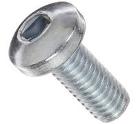 Acier Pan Head machine à vis, zingué, conforme à la American Society of Mechanical Engineers B18.6.3, 2R carré d'entraînement, # 10-32, taille du filetage 1/5,1 cm Longueur, Entièrement filetée, l'importation (lot de 100)