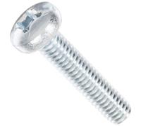 Acier Pan Head machine à vis, zingué, conforme à la American Society of Mechanical Engineers B18.6.3, # 4 Phillips Drive, 3/20,3 cm -16 Filetage Taille, 2,5 cm de long, Entièrement filetée, importé (lot de 25)