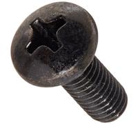 Acier Pan Head machine à vis, zingué, Noir, conforme à la American Society of Mechanical Engineers B18.6.3, # 2 Phillips Drive, # 10-24, taille du filetage 3/10,2 cm Longueur du filetage, l'importation (lot de 100)