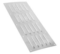 Acier Panneau Argenté Ventilation Inoxydable de Décoratif pour Intérieur | Grille D’aération Plate, Solution D’extraction, Usage Maison, Finition Résistante, Design Sobre