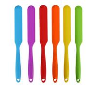 Acier Plaque à Gratter Multifonction en Silicone | Jaune, Application Homogène et Prise Ergonomique, pour Soins Capillaires et Crème Pâtissière