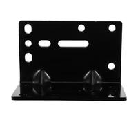 Acier Plaque de Montage de Treuil Support Robuste Noir, Portable | Équerre à Angle Droit, Renfort à Gousset, pour Remorques et Racks de Toit, Charge Jusqu’à 3500 Lb