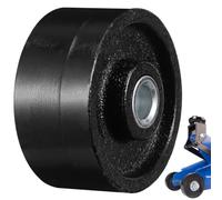 Acier, Roue Avant de Cric Hydraulique 2,5 Tonnes, Pivotante | Remplacement pour Crics de Sol, Diamètre Intérieur 1,5cm, Usage Atelier Auto, Noir