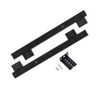 Acier Support de Clavier à Trous Réglables Noir Coulissant