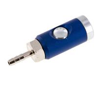 Acier trempé DN 7.4 Manchon de couplage pneumatique de sécurité avec bouton-poussoir Colonne de tuyau de 6 mm