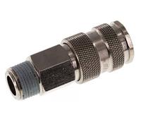 Acier trempé DN 7.8 Manchon d'accouplement d'air R 3/8 pouce mâle