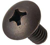 Acier Truss Head machine à vis, finition Noir Oxyde, conforme à la American Society of Mechanical Engineers B18.6.3, # 3 Phillips Drive, 1/10,2 cm -20 Filetage Taille, 1/5,1 cm, Long, Entièrement filetée, importé (lot de 100)