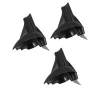Acier Tungstène Embouts de Bâton de Randonnée 3 Pièces | Installation Rapide, Design Précis et Léger, pour Ski, Randonnée, Marche en Sentier, Noir ou Rouge