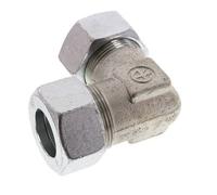 Acier zingué 30S Coude 90 degrés Anneau de coupe 400 Bar DIN 2353