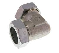 Acier zingué 42L Coude 90 degrés Anneau de coupe 160 Bar DIN 2353