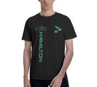 acing Driver Hamilton 44 Merch T-Shirt Homme 100% Coton - Tee-Shirt F1 Décontracté - Vêtement Fan de Formule 1 - Look Motorsport - Idée Cadeau Supporter Large