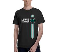acing Driver Hamilton 44 Merch T-Shirt Homme 100% Coton - Tee-Shirt F1 Décontracté - Vêtement Fan de Formule 1 - Look Motorsport - Idée Cadeau Supporter 4X-Large