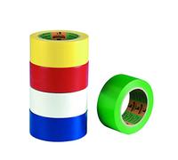 Acit Scapa 2721 Ruban segnalinee PVC pour signalisation horizontale et verticale, 33 m long x 50 mm Hauteur, blu-rosso-giallo-verde, boîtes de 18