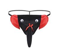 Acizi Hommes Sexy Taille Basse Longue U Bulge Poche Éléphant Tronc sous-Vêtements Mémoires