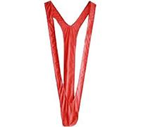 Acizi String Borat Mankini pour Homme (Rouge)