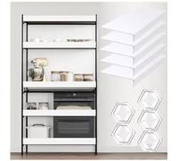 ACJSDGL wire Shelf Cover Wood 35x10x2in White PVC Wire Rack Covers(Not Wood)-0.3" Thick,Moisture-Resistant & Easy-to-Clean Organizer Liners for Office,Bathroom,Kitchen