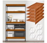 ACJSDGL Wood Shelf Covers for wire Shelving 41x10x2in Orange Color PVC Wire Rack Covers(Not Wood)-0.3" Thick,Moisture-Resistant & Easy-to-Clean Organizer Liners for Office,Bathroom,Kitchen