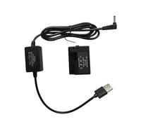 ACK-E10 Adaptateur coupleur de batterie factice USB 5 V CC de rechange pour LP-E10 compatible avec les appareils photo Canon EOS Rebel Kiss Series