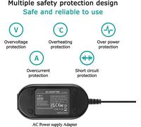 Ack-E10 Adaptateur Secteur Dr-E10 Coupleur Cc Lp-E10 Batterie Factice Pour Appareils Photo Canon Eos Rebel T7 T6 T5 T3, Kiss X50 X70 X80 X90, Eos 1100D 1200D 1300D 1500D 2000D[Z3194]