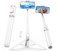 ACKIMA Trépied de téléphone compact tout-en-un avec télécommande sans fil, support de téléphone portable extensible pour iPhone, Android, selfie, enregistrement vidéo, diffusion en direct, Vlog