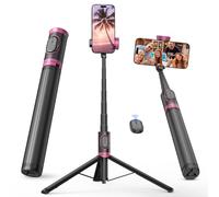 ACKIMA Trépied pour selfie de 170,2 cm, trépied tout en un avec télécommande sans fil, trépied compact extensible, support de voyage portable pour iPhone, Android, selfie, enregistrement vidéo