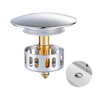 ACKKOR Bouchon Universel de Baignoire et Évier avec Joints en Silicone, Bouchon de Vidage Anti-Bouchon en Métal, Installation Facile et Durable