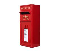 ACL Royal Mail Boîte aux lettres ER avec serrure - Design en fonte pour plus de durabilité - Fixation murale avec 4 trous pré-percés - Facile à installer - Verrouillable pour plus de sécurité - Rouge