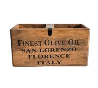 ACL Vintage Caisse en bois - Meilleur stockage de bouteilles d'huile d'olive idéal pour la maison, la cuisine, la décoration de restaurant - Organiseur de bouteilles d'huile d'olive - Caisse en bois