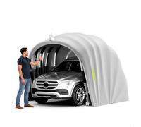 ACLFF Carport pliable mobile en acier inoxydable, abris de voiture, auvent portable, résistant au vent et à la neige, convient pour les environnements extérieurs