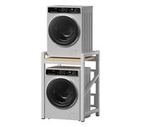 ACLFF Meuble Machine à Laver et Seche Linge, Meuble Machine à Laver Réglable en Hauteur, Colonne Lave Linge Seche Linge, Capacité de Charge 300 kg, pour Buanderie, Salle de Bain