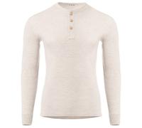 Aclima - Warmwool Granddad shirt - Pull en laine mérinos - M - beige melange