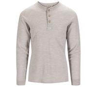 Aclima - Warmwool Granddad shirt - Pull en laine mérinos - S - beige melange