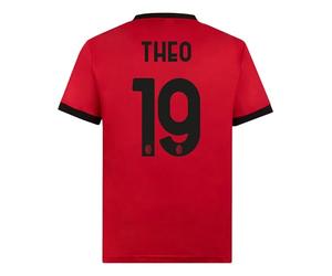 ACM 1899 AC Milan Maglia Home Replica Stadio Maillot de Football Maison, Officiel, Saison 2023/24, Rafa Leão 24 Mixte
