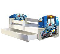 ACMA Lit enfant Bébé TIROIR MATELAS GRATUITE BLANC II (38 Police, 160x80 cm + tiroir)